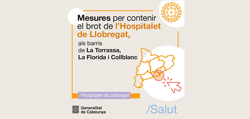 Mesures especials per contenir el brot de la covid-19 a tres barris de l'Hospitalet de Llobregat