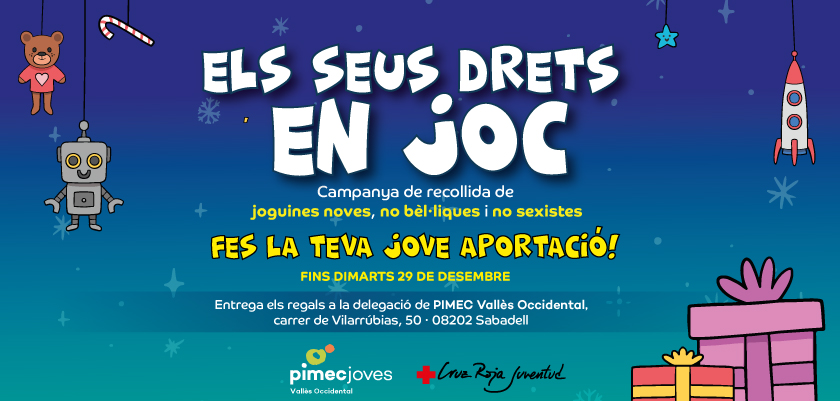 PIMEC Joves Vallès Occidental organitza una recollida de joguines per la Creu Roja