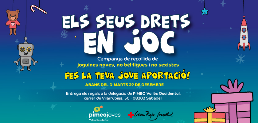 PIMEC Joves Vallès Occidental organitza una recollida de joguines per la Creu Roja